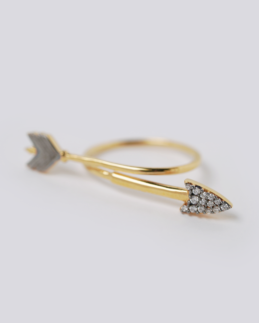 Rose gold arrow on sale ring